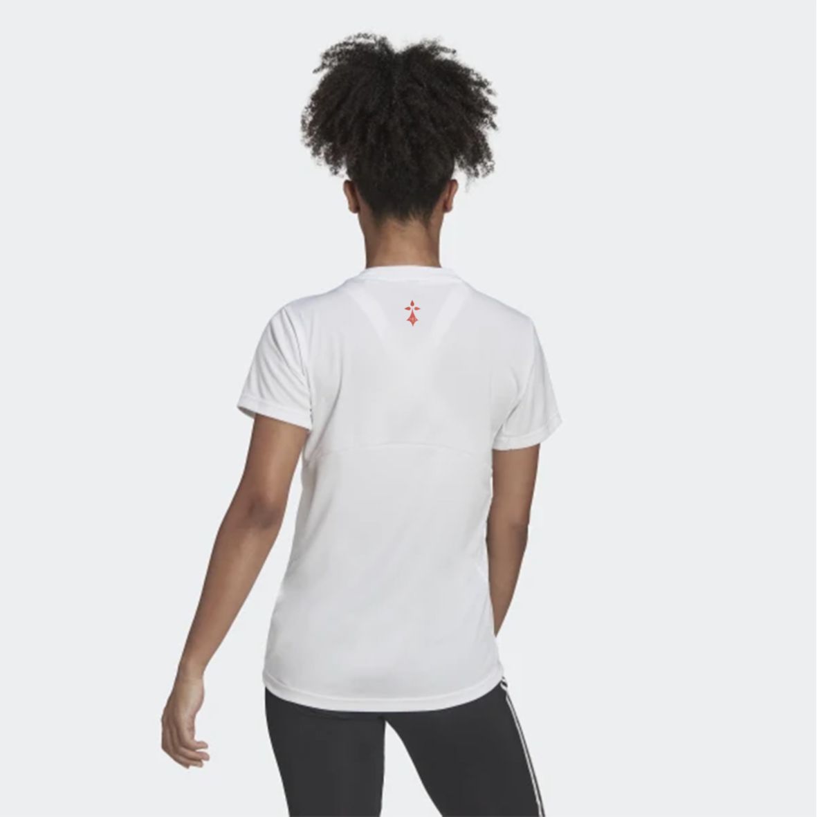 T-shirt blanc & rouge femme