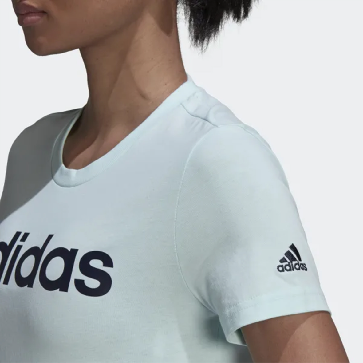 T-shirt vert d'eau femme