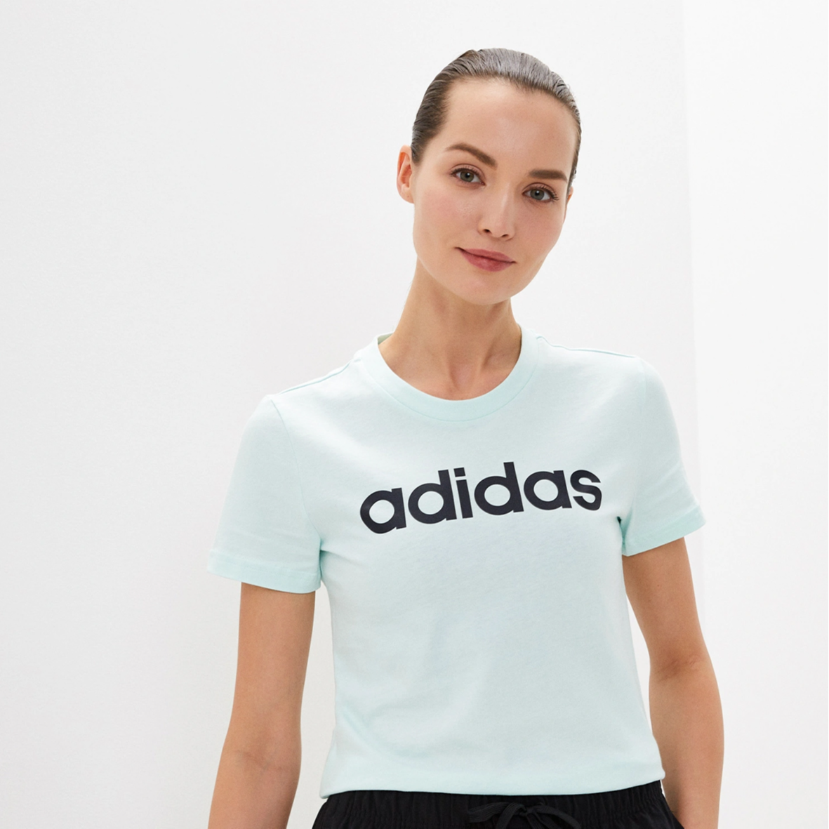 T-shirt vert d'eau femme