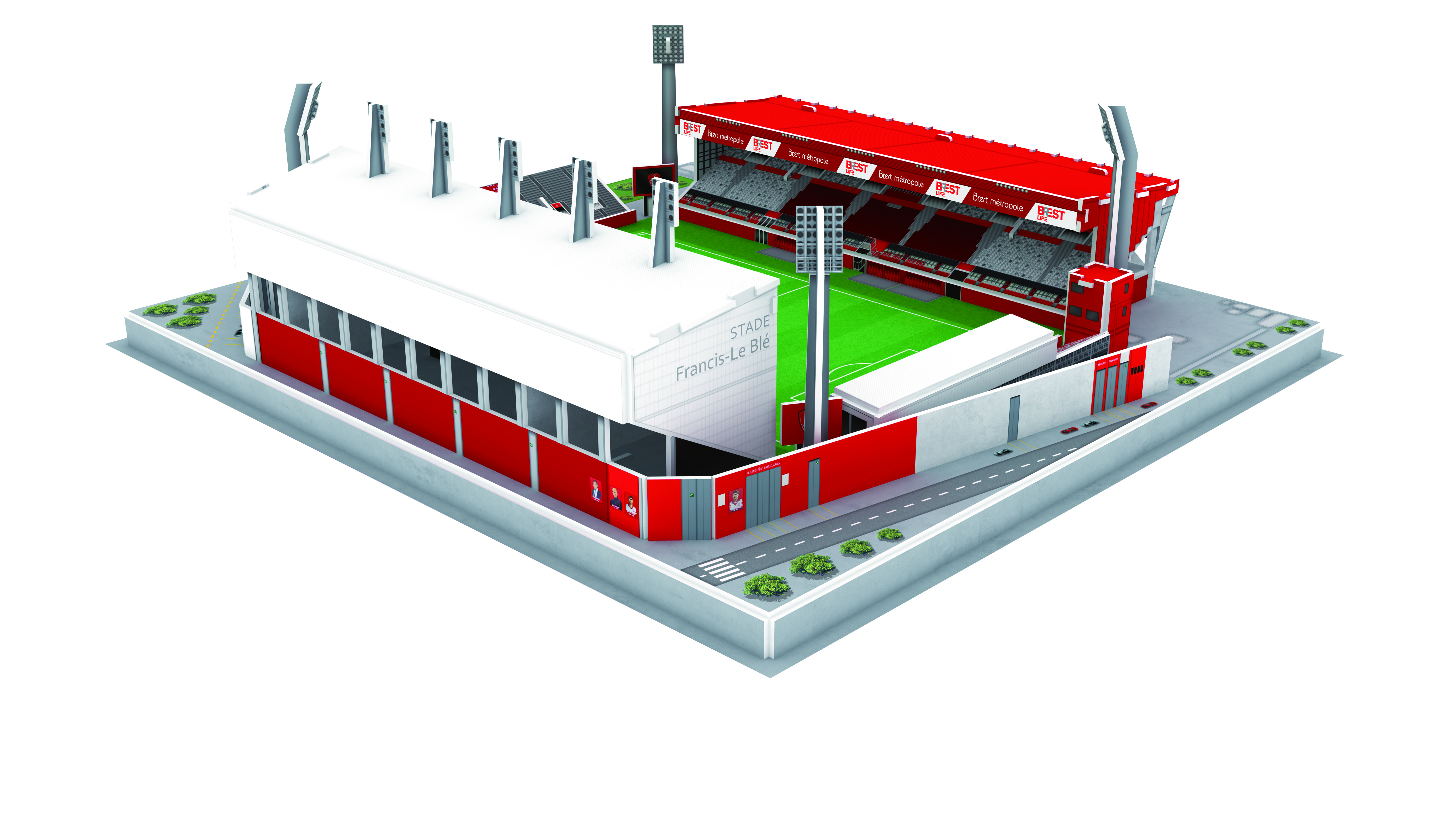 Puzzle 3D Stade Brestois